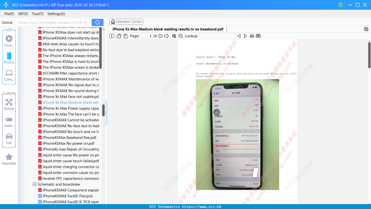 IPhone Xs Max Medium Blank Welding Results In No Baseband
